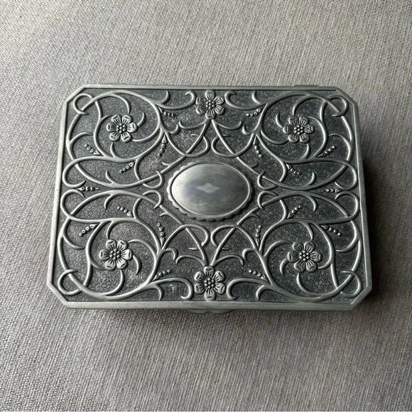 Vintage 70's Godinger Silver Jewelry Box